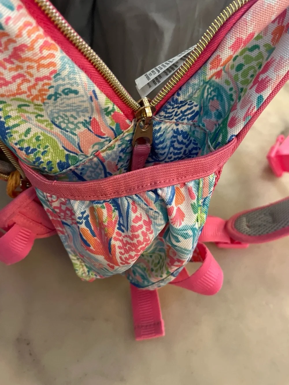 Pottery Barn X Lilly Pulitzer Girls' Pink Tropical Mermaid Print Backpack